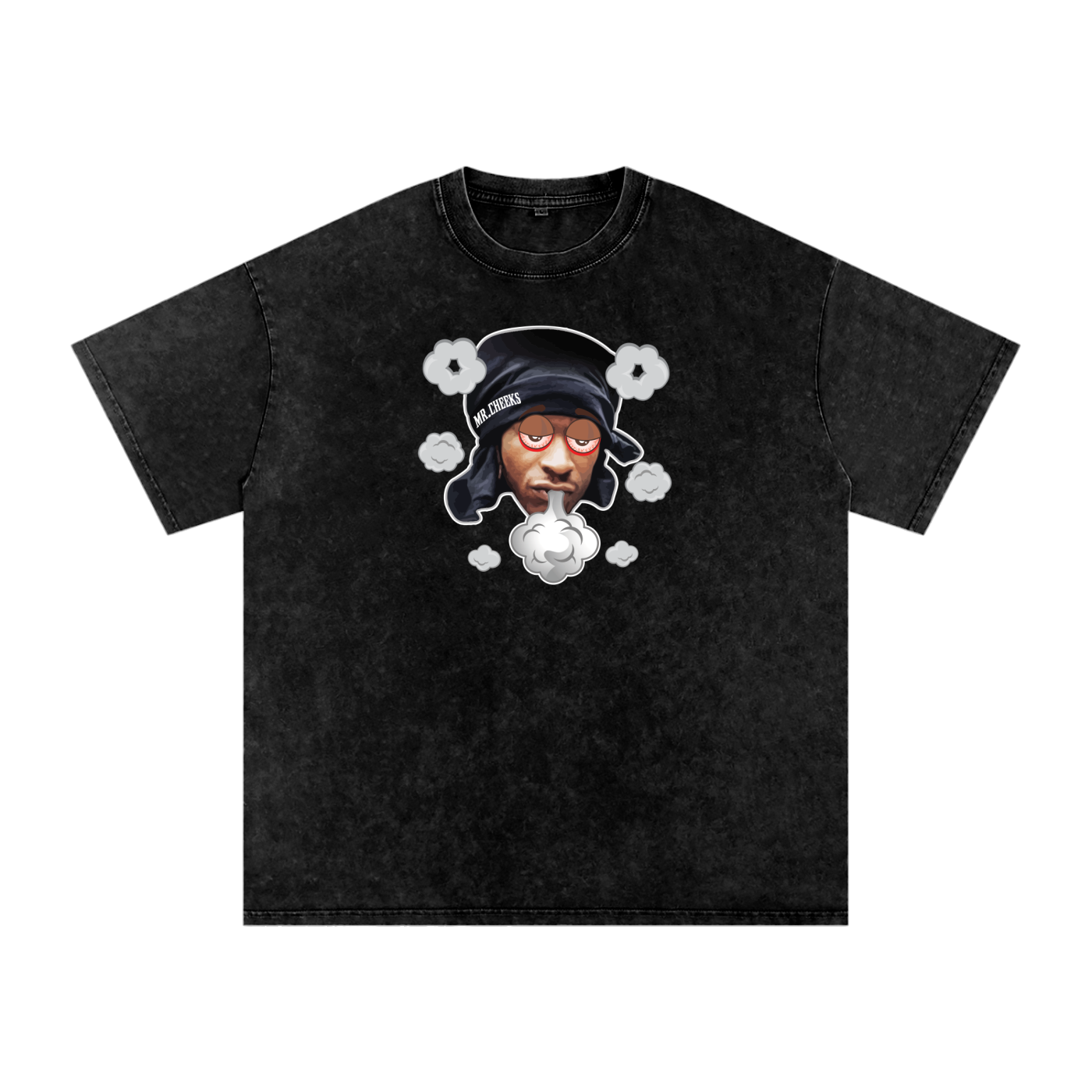 Lost Boyz Smoke Snow Washed Oversized Cotton Tee