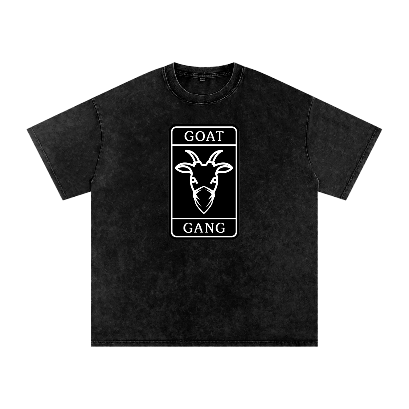 Goat Gang Snow Washed Oversized Cotton Tee