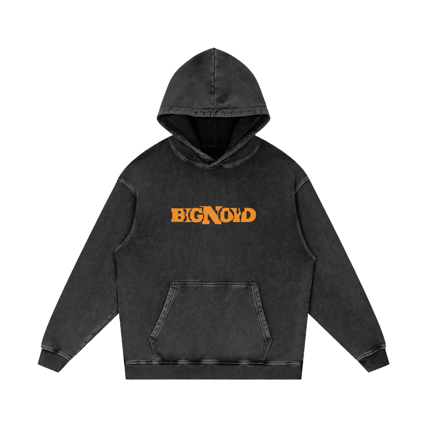 Big Noyd Snow Washed Black Hoodie