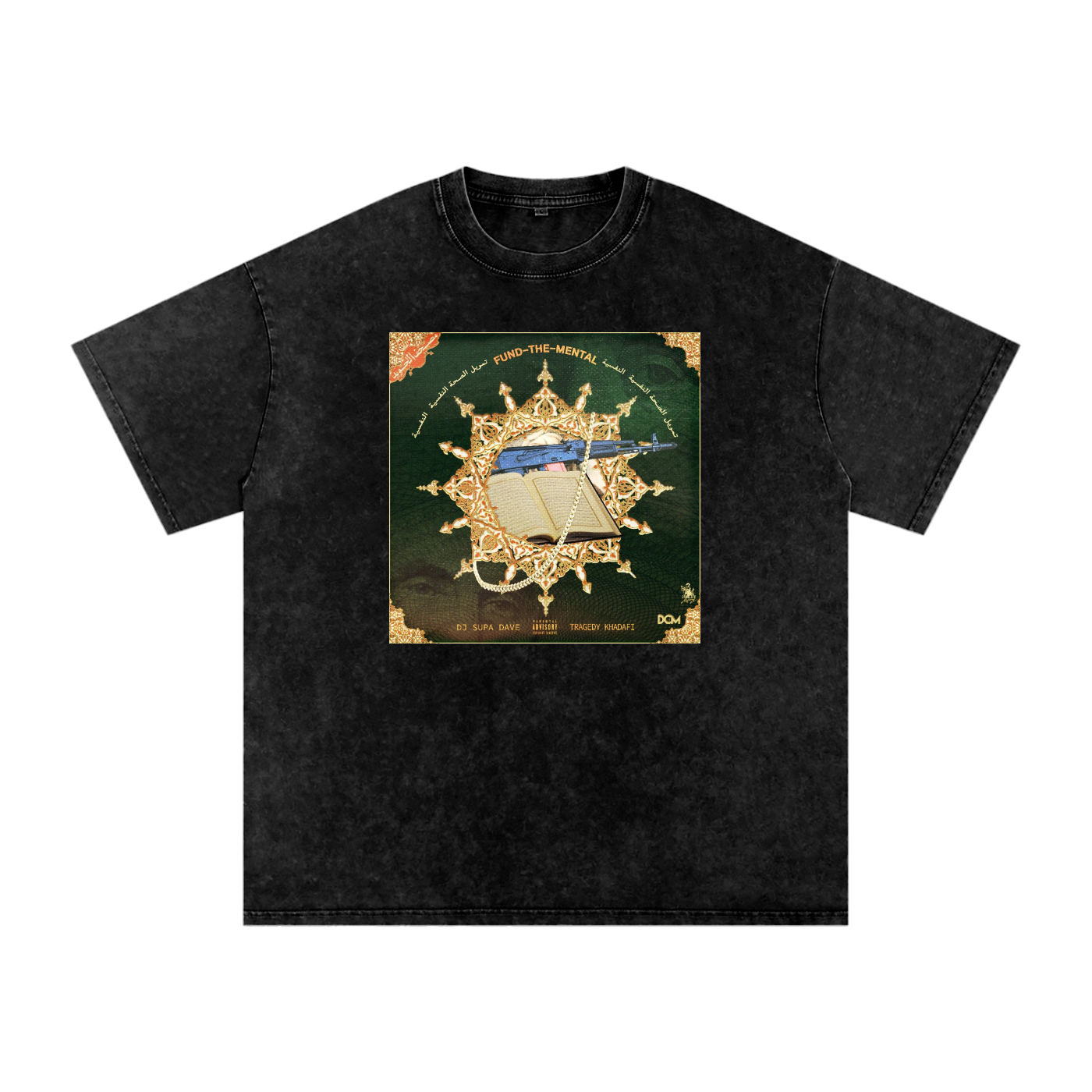 Tragedy Khadafi Album Snow Washed Oversized Cotton Tee