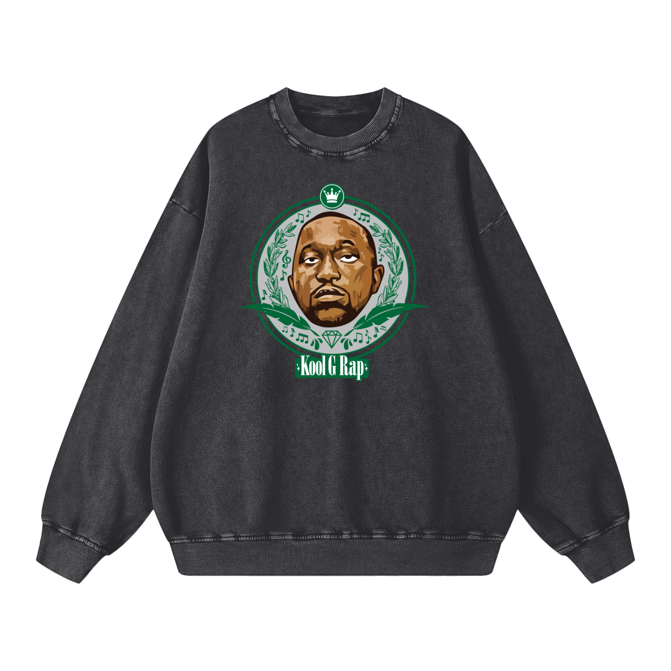Kool G Rap 420 Snow Washed Oversized Sweatshirt