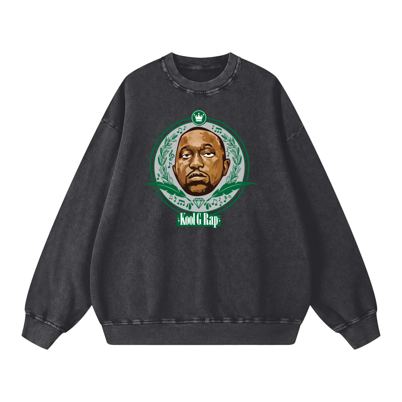 Kool G Rap 420 Snow Washed Oversized Sweatshirt