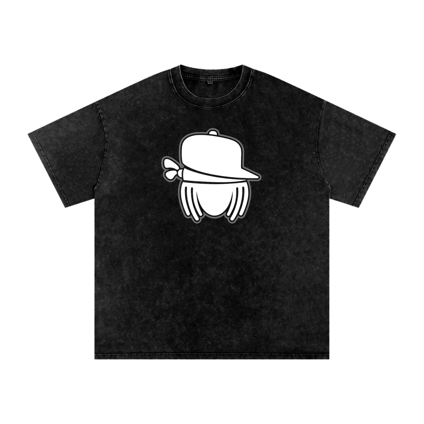 Lost Boyz Silhouette Snow Washed Oversized Cotton Tee