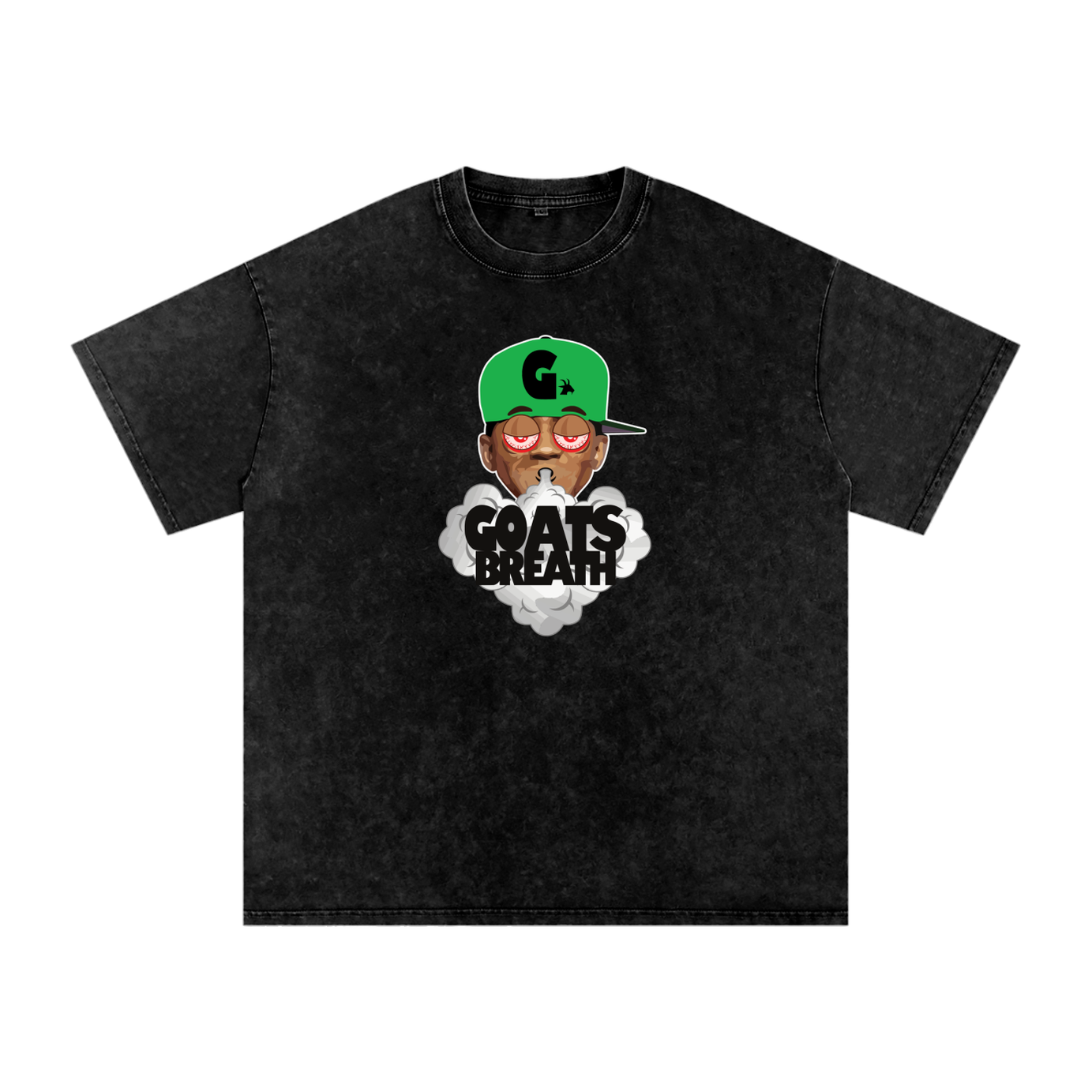 Cassidy Goats Breath Snow Washed Oversized Cotton Tee