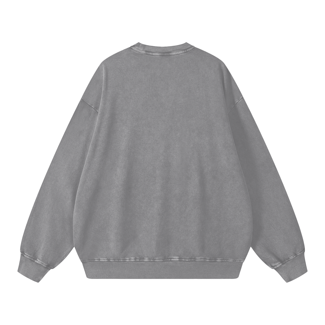 We Are DCM Grey Snow Washed Oversized Sweatshirt
