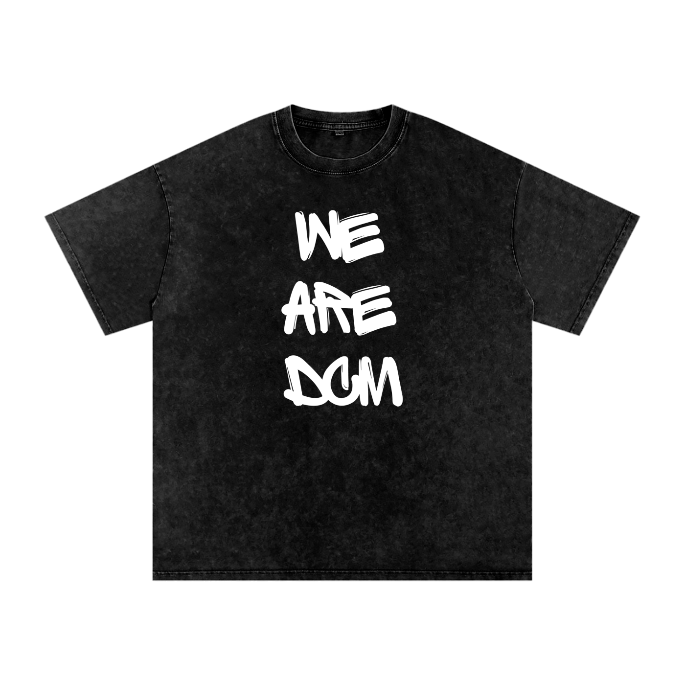 We Are DCM Handwritten Snow Washed Oversized Cotton Tee